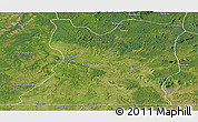 Satellite Panoramic Map of Kasongo