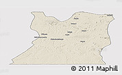 Shaded Relief Panoramic Map of Kasongo, cropped outside