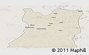 Shaded Relief Panoramic Map of Kasongo, lighten