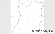 Blank Simple Map of Kasongo, no labels
