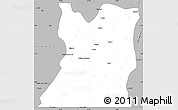 Gray Simple Map of Kasongo