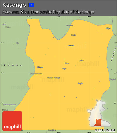Savanna Style Simple Map of Kasongo