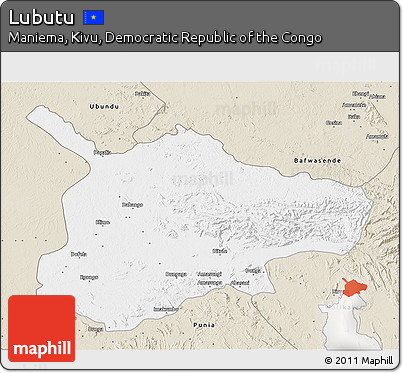 Classic Style 3D Map of Lubutu