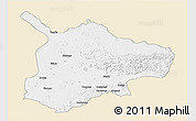 Classic Style 3D Map of Lubutu, single color outside