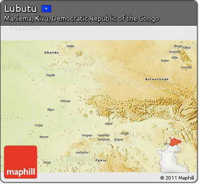 Physical 3D Map of Lubutu
