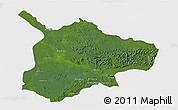 Satellite 3D Map of Lubutu, single color outside