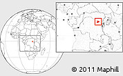 Blank Location Map of Lubutu, within the entire country