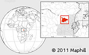 Blank Location Map of Lubutu, highlighted grandparent region