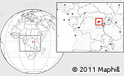 Blank Location Map of Lubutu, highlighted parent region, within the entire country