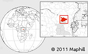 Blank Location Map of Lubutu, highlighted parent region