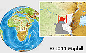 Physical Location Map of Lubutu, highlighted parent region, highlighted grandparent region