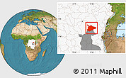 Satellite Location Map of Lubutu, highlighted country, highlighted parent region