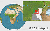Satellite Location Map of Lubutu, highlighted parent region, highlighted grandparent region