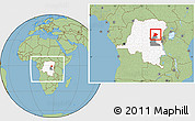 Savanna Style Location Map of Lubutu, highlighted country, highlighted parent region, within the entire country