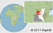 Savanna Style Location Map of Lubutu, highlighted parent region, highlighted grandparent region