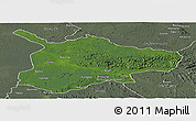 Satellite Panoramic Map of Lubutu, semi-desaturated