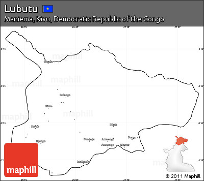 Blank Simple Map of Lubutu, cropped outside