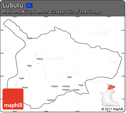 Blank Simple Map of Lubutu, cropped outside