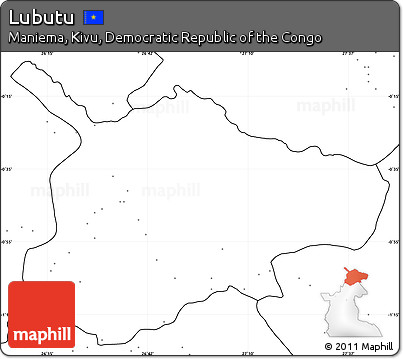Blank Simple Map of Lubutu, no labels