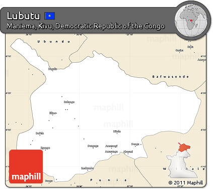 Classic Style Simple Map of Lubutu