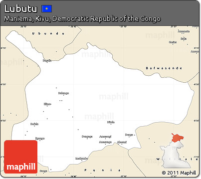 Classic Style Simple Map of Lubutu