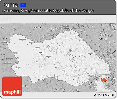 Gray 3D Map of Punia