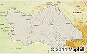 Shaded Relief 3D Map of Punia, physical outside