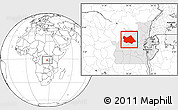 Blank Location Map of Punia, highlighted grandparent region