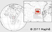 Blank Location Map of Punia, highlighted parent region