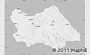 Gray Map of Punia, single color outside