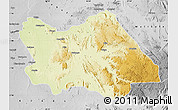 Physical Map of Punia, desaturated