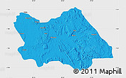 Political Map of Punia, single color outside
