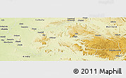 Physical Panoramic Map of Punia