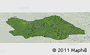 Satellite Panoramic Map of Punia, lighten