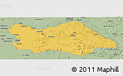 Savanna Style Panoramic Map of Punia