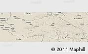 Shaded Relief Panoramic Map of Punia