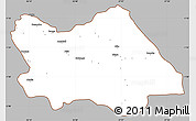 Gray Simple Map of Punia, cropped outside