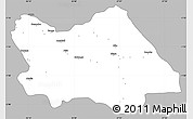 Gray Simple Map of Punia, single color outside