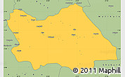 Savanna Style Simple Map of Punia