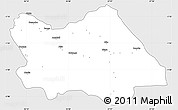 Silver Style Simple Map of Punia, single color outside