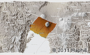 Physical 3D Map of Goma, lighten, semi-desaturated