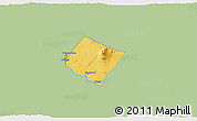 Savanna Style 3D Map of Goma, single color outside