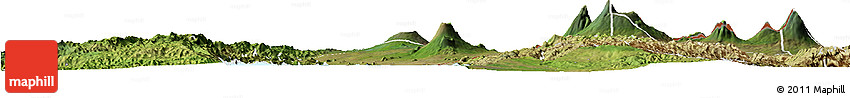 Satellite Horizon Map of Goma