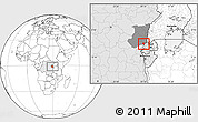 Blank Location Map of Goma, highlighted country, highlighted parent region