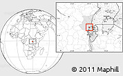 Blank Location Map of Goma, highlighted parent region