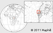 Blank Location Map of Goma