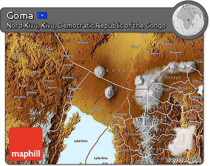 Physical Map of Goma
