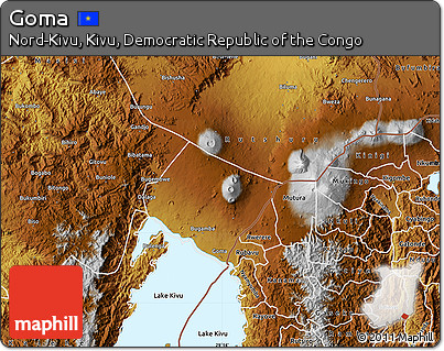 Physical Map of Goma