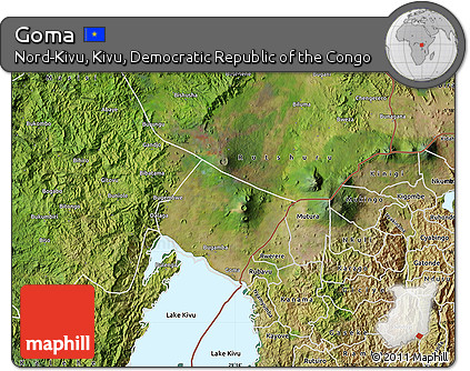 Satellite Map of Goma