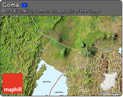 Satellite Map of Goma